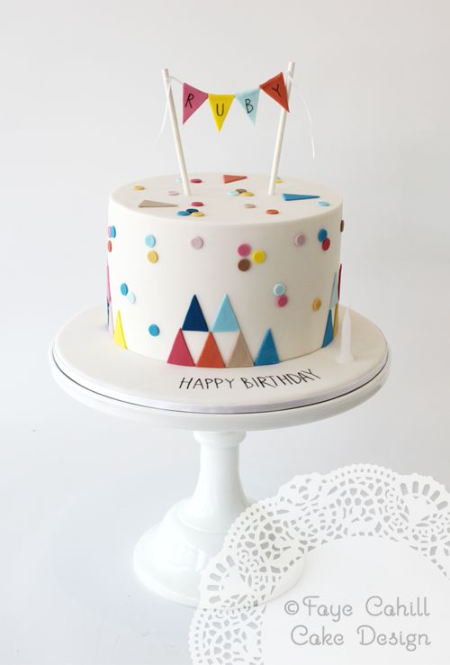 Simple First Birthday Cake