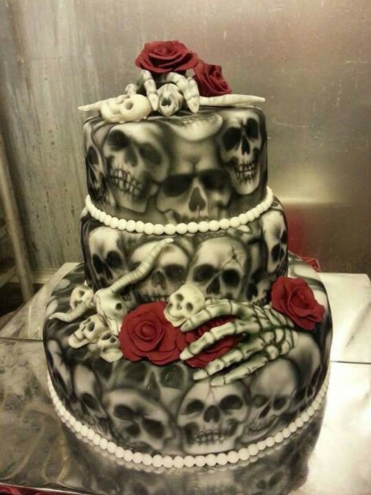 11 Skeleton Head Cakes Photo Skull Wedding Cake Designs