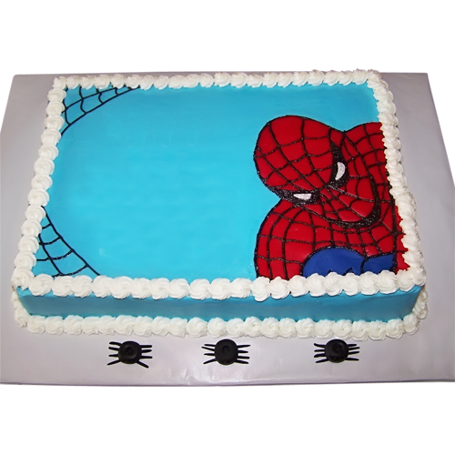 Spider-Man Birthday Sheet Cake