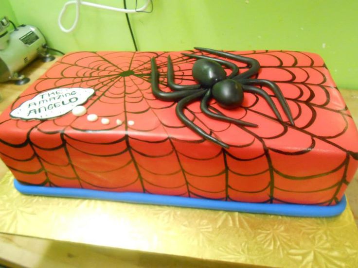 Spider-Man Sheet Cake Fondant