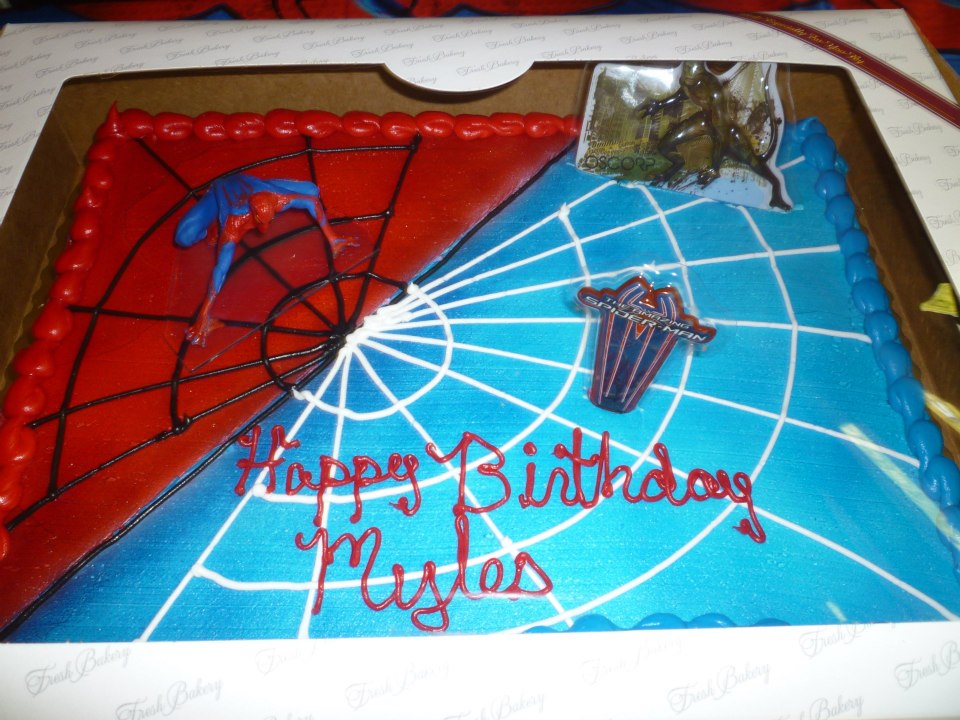 10 Photos of Spider Birthday Sheet Cakes