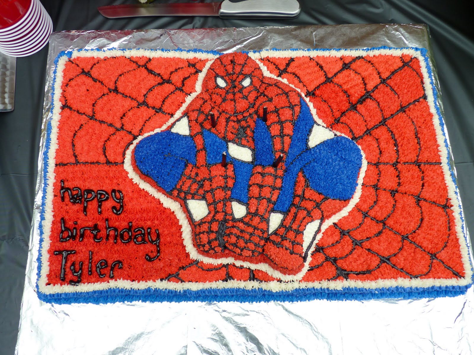 Spider-Man Sheet Cake