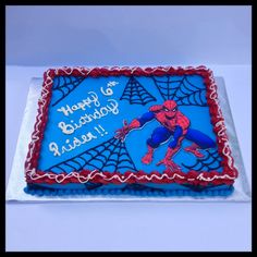 Spider-Man Sheet Cake