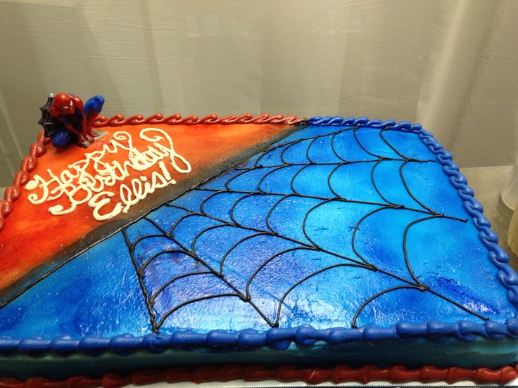 Spider Sheet Cake Ideas