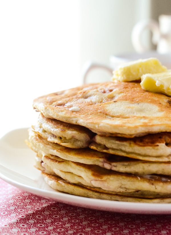 Strawberry Pancakes with Syrup