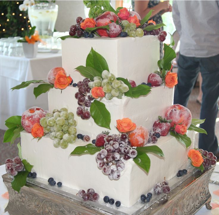 Sugared Fruit Wedding Cake