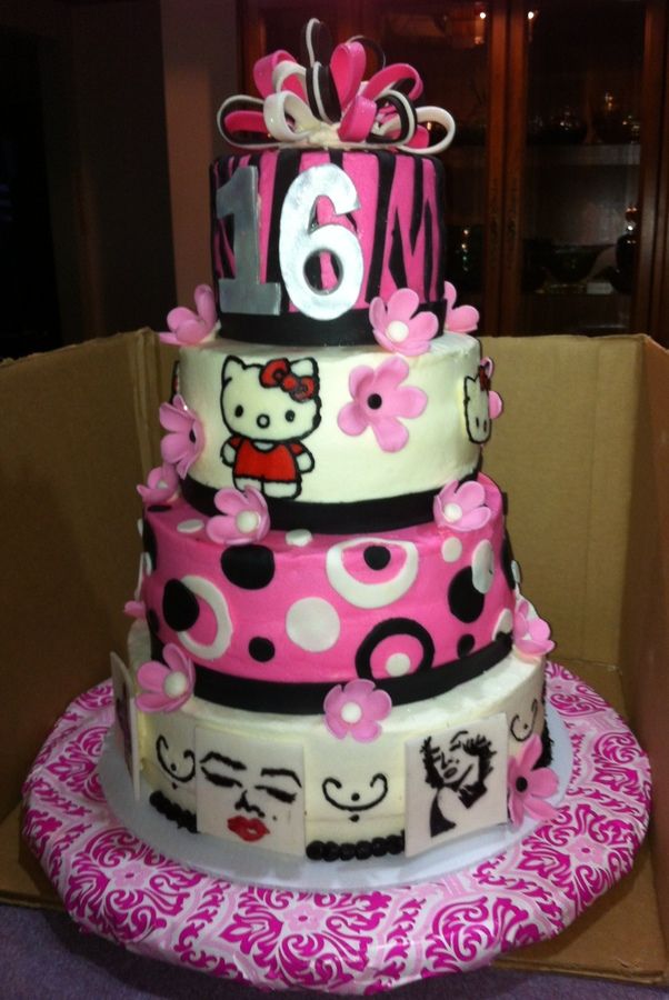 Sweet 16 Birthday Cake Ideas for Girls