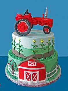 Tractor Birthday Cake