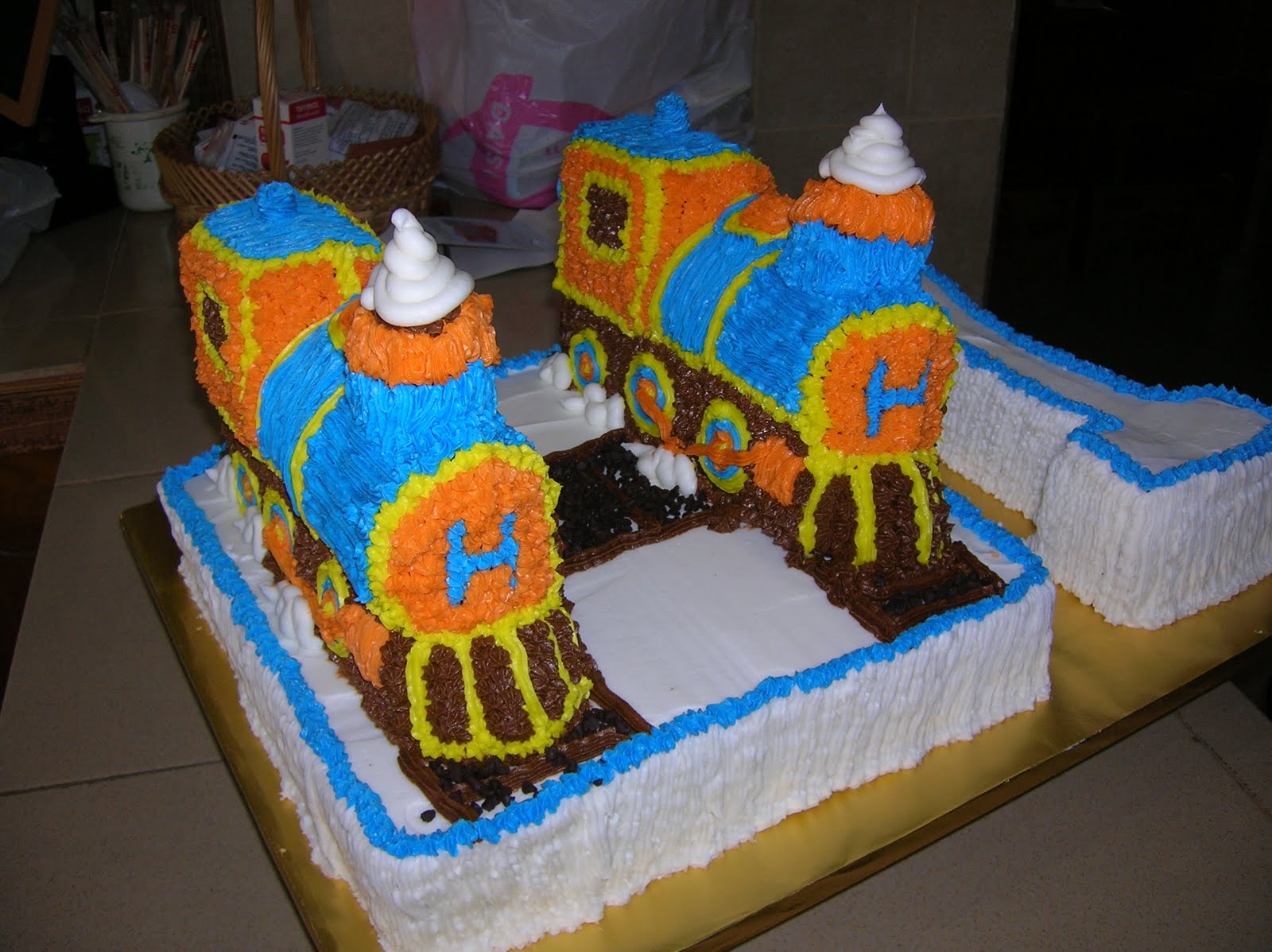 Train Birthday Cake