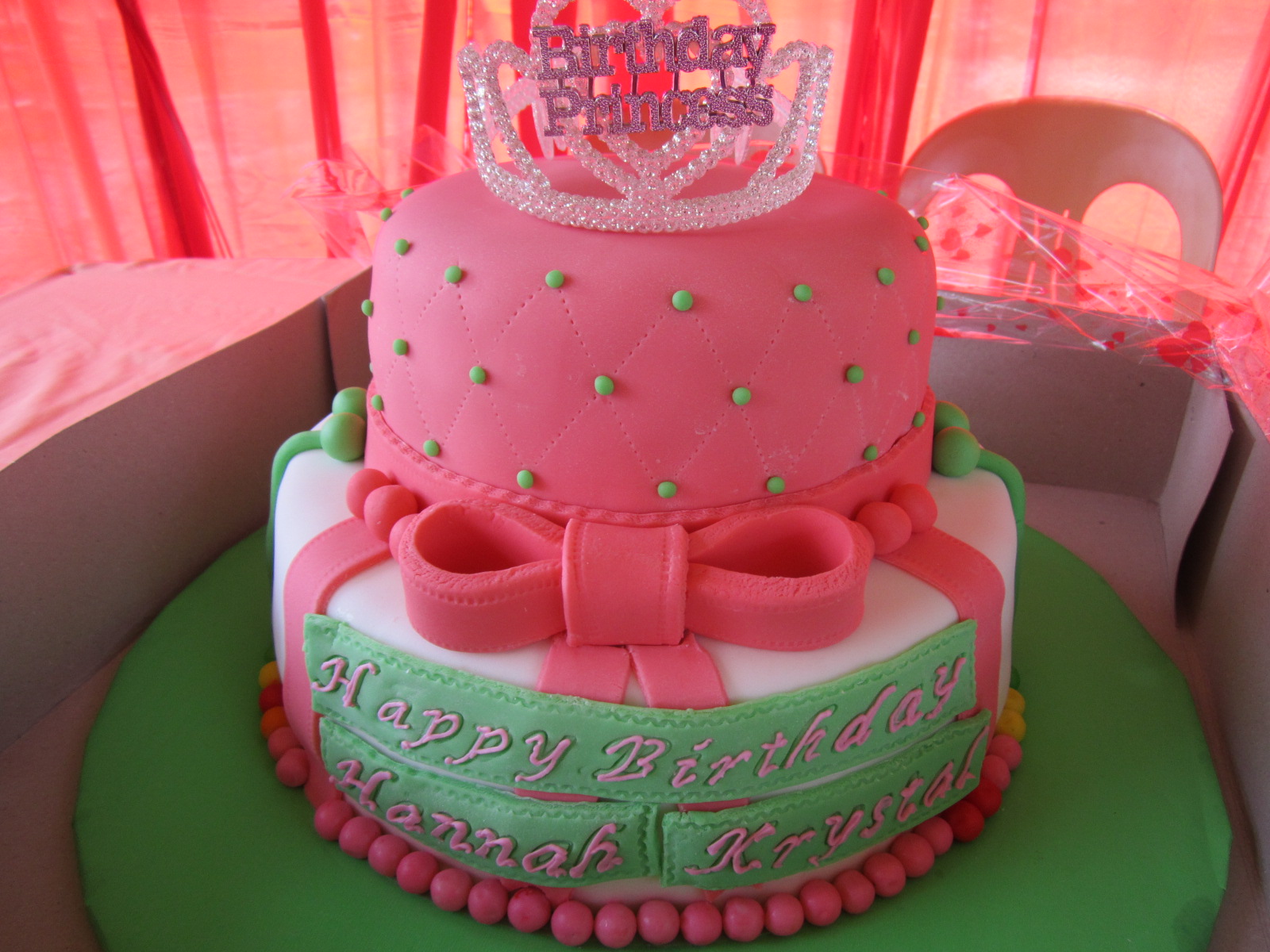 2 Tier Birthday Cake