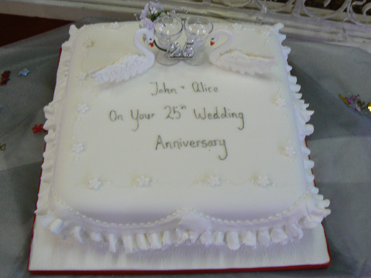 5 Photos of 25th Wedding Anniversary Sheet Cakes