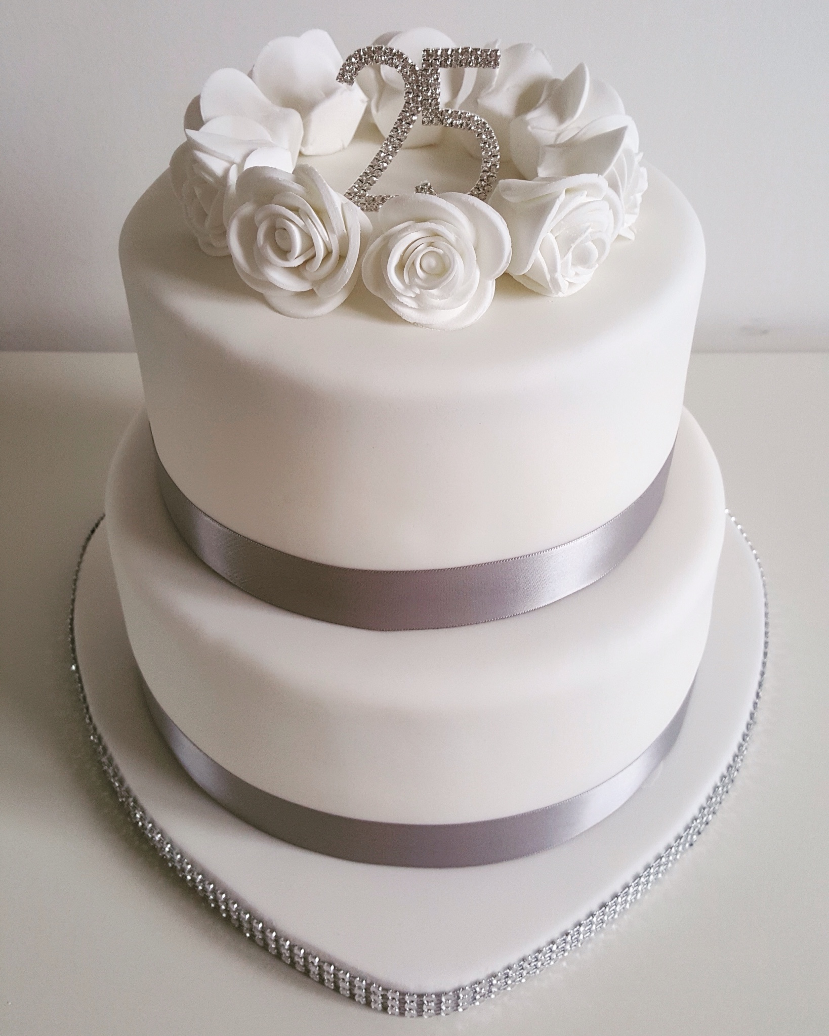 25th Wedding Anniversary Cake