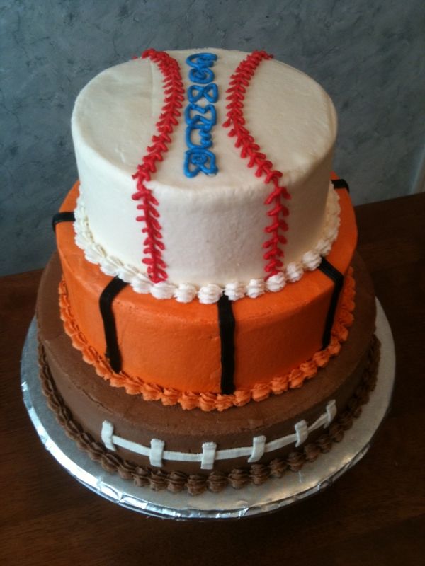 3 Tier Sports Cake