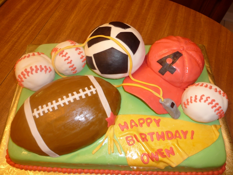 All Sports Birthday Cakes Girls