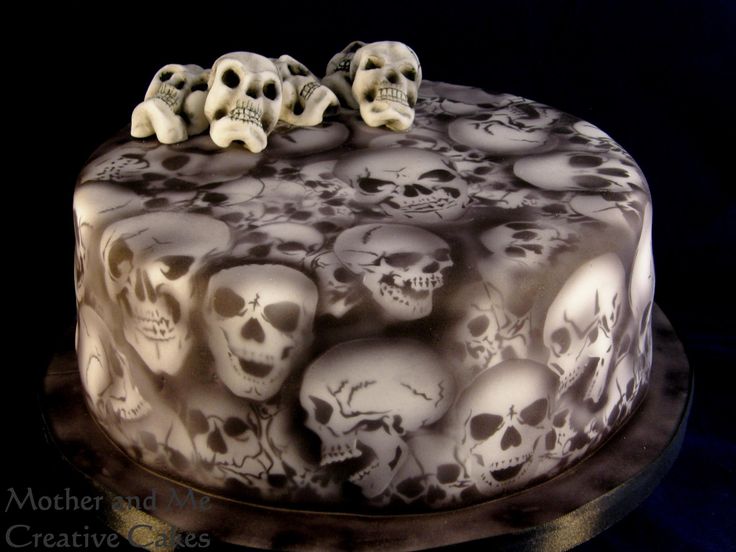 Beautiful Skull Cake