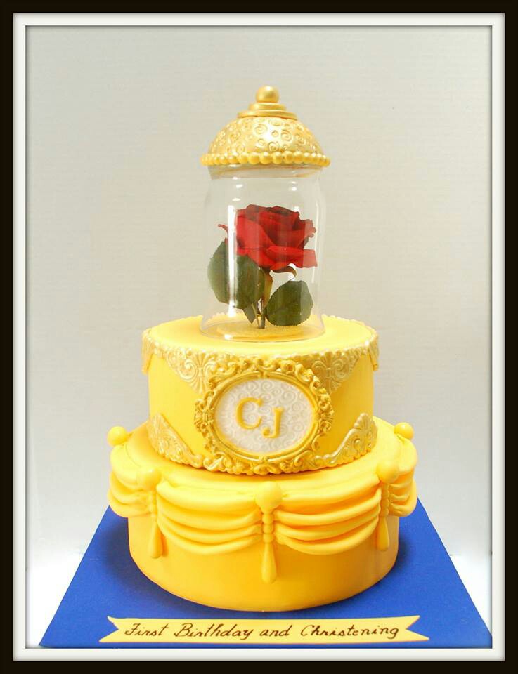 Belle Beauty and the Beast Birthday Cake