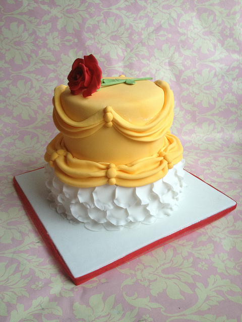 Belle Beauty and the Beast Cake