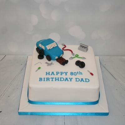 Birthday Cake with Mechanic Theme