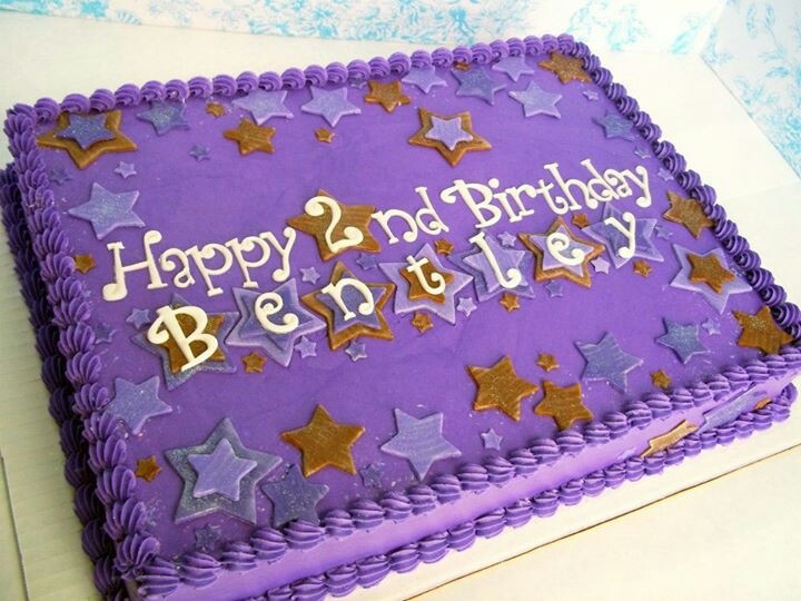 Birthday Sheet Cakes with Stars