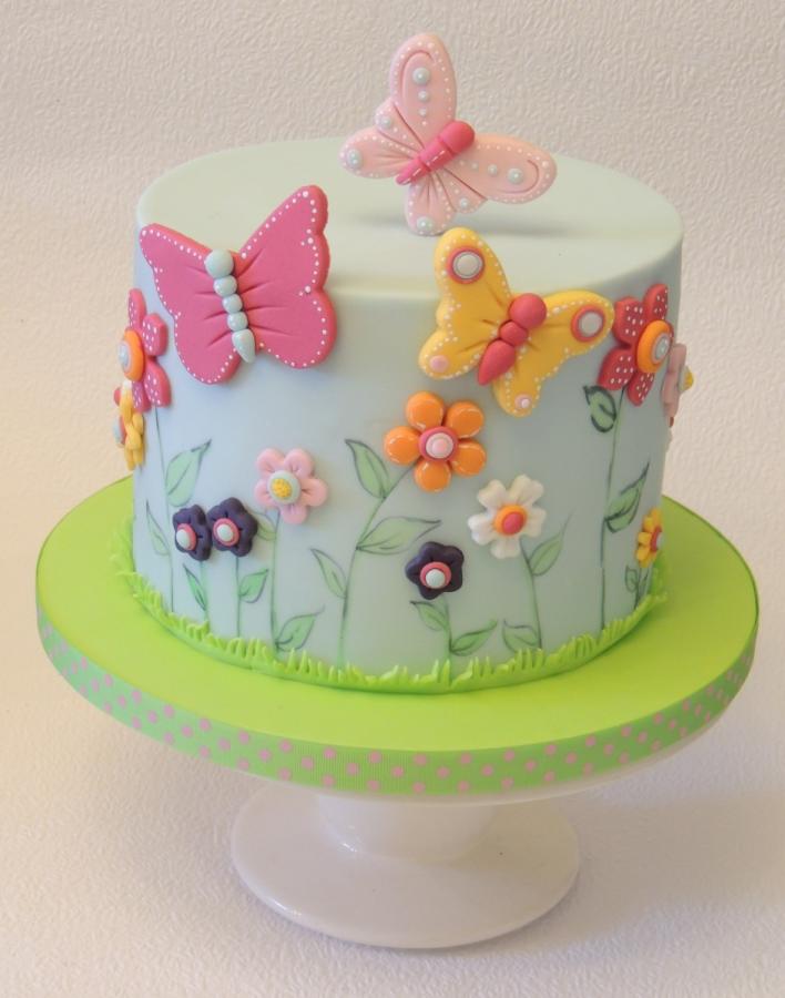 Butterfly Birthday Cake