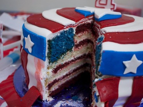 Captain America Cake