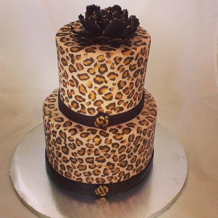 Cheetah Print Cake