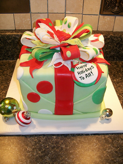 Christmas Present Cake