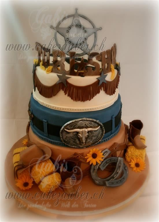 Country Western Birthday Cakes