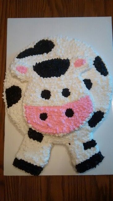 Cow Birthday Sheet Cake