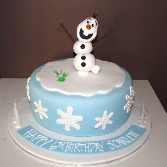 Disney Frozen Olaf The Snowman Cake