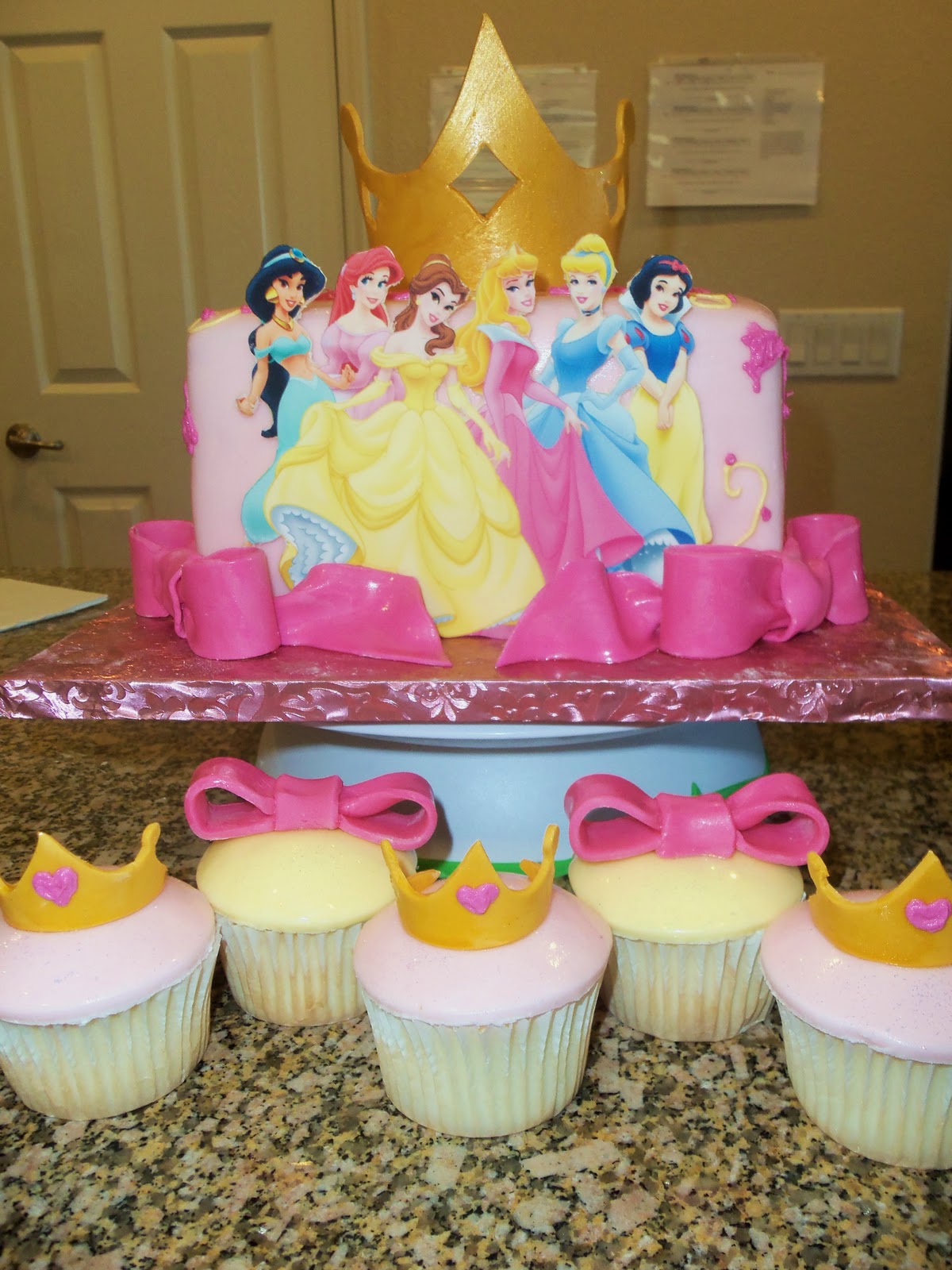 Disney Princess Cake and Cupcakes