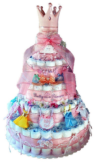 Disney Princess Diaper Cake