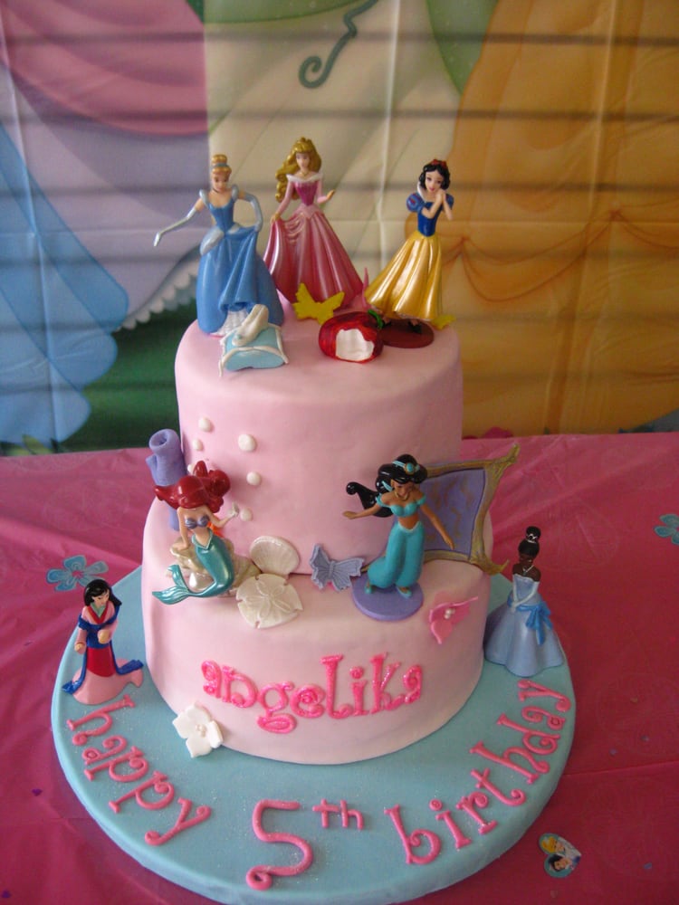 Disney Princess Fondant Cake