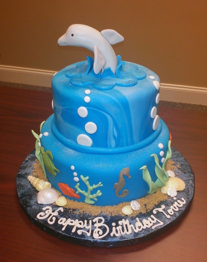 Dolphin Birthday Cake