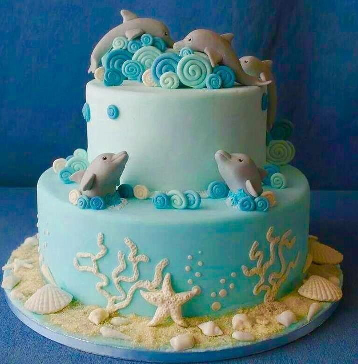 Dolphin Birthday Cake