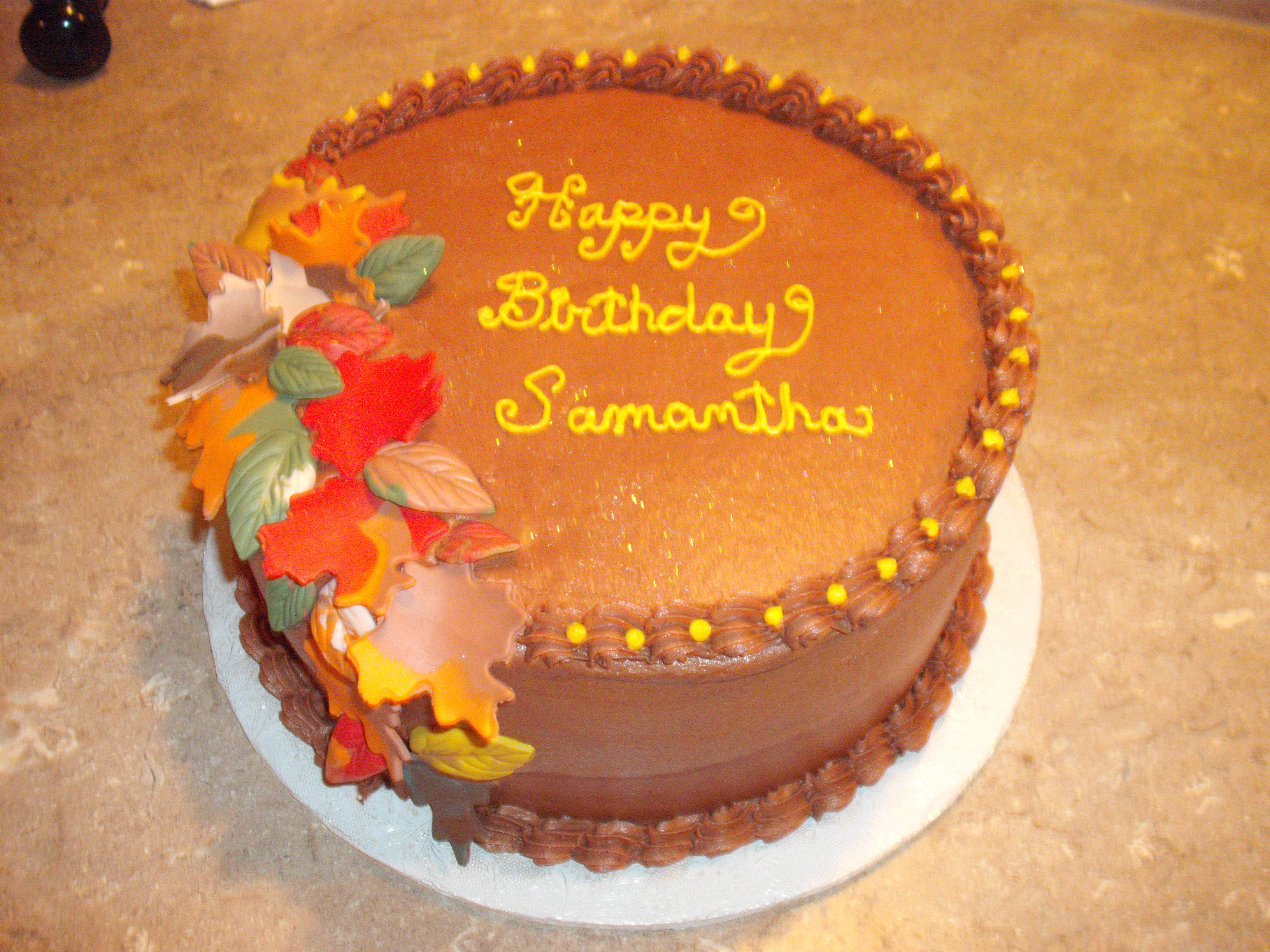 Fall Birthday Cake