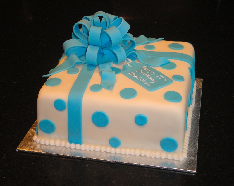 Fondant Present Birthday Cake