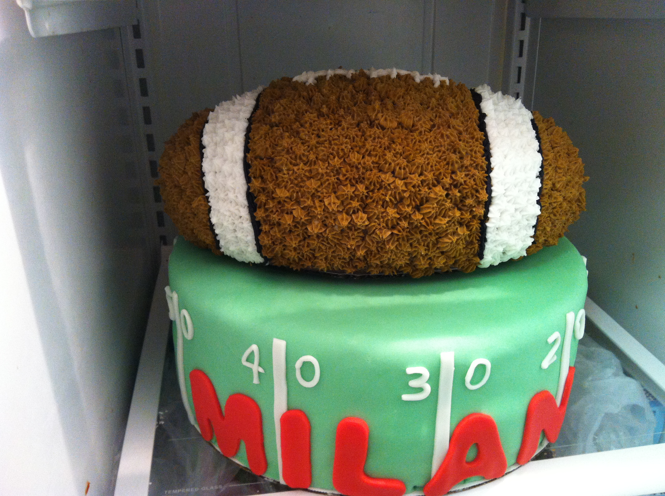 Football Birthday Cake