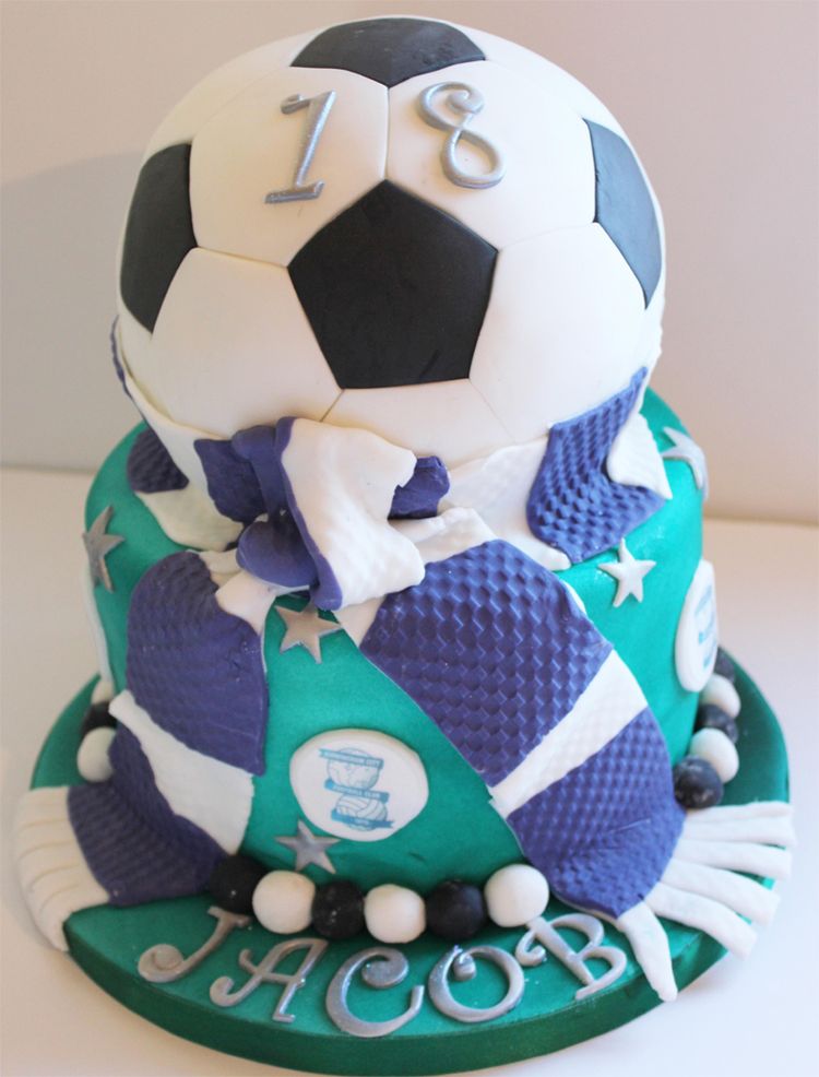 Football Fondant Cake