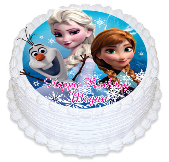 Frozen Disney Edible Sheet Birthday Cakes