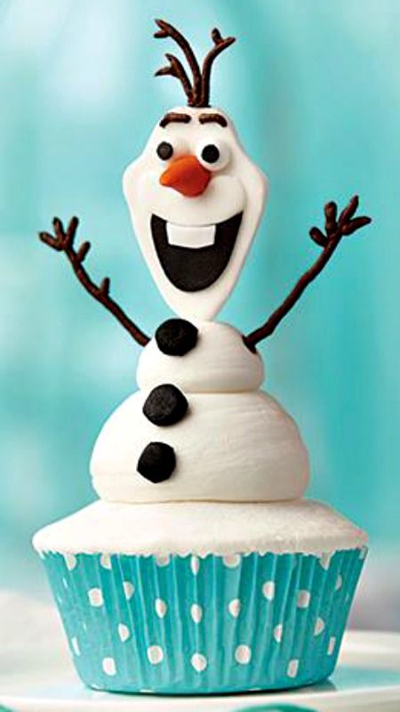 Frozen Olaf Cupcakes