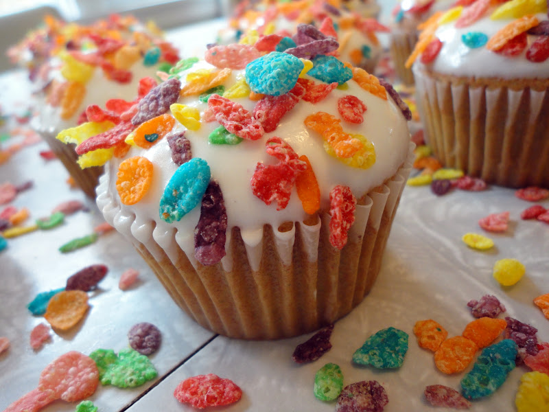 Fruity Pebble Cupcakes