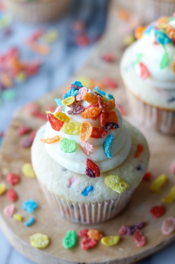 Fruity Pebble Cupcakes