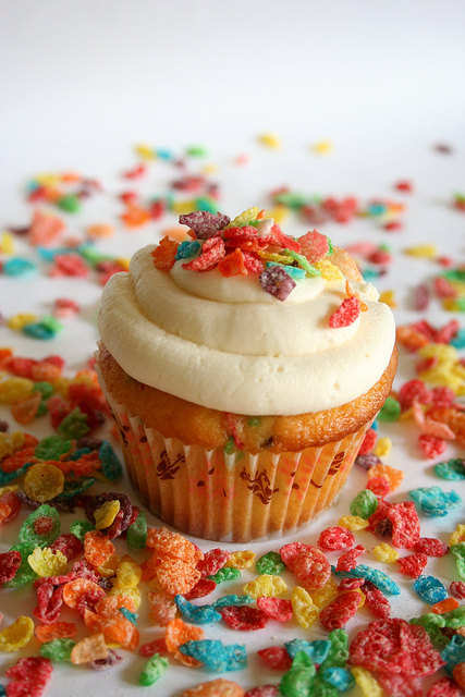 Fruity Pebble Cupcakes