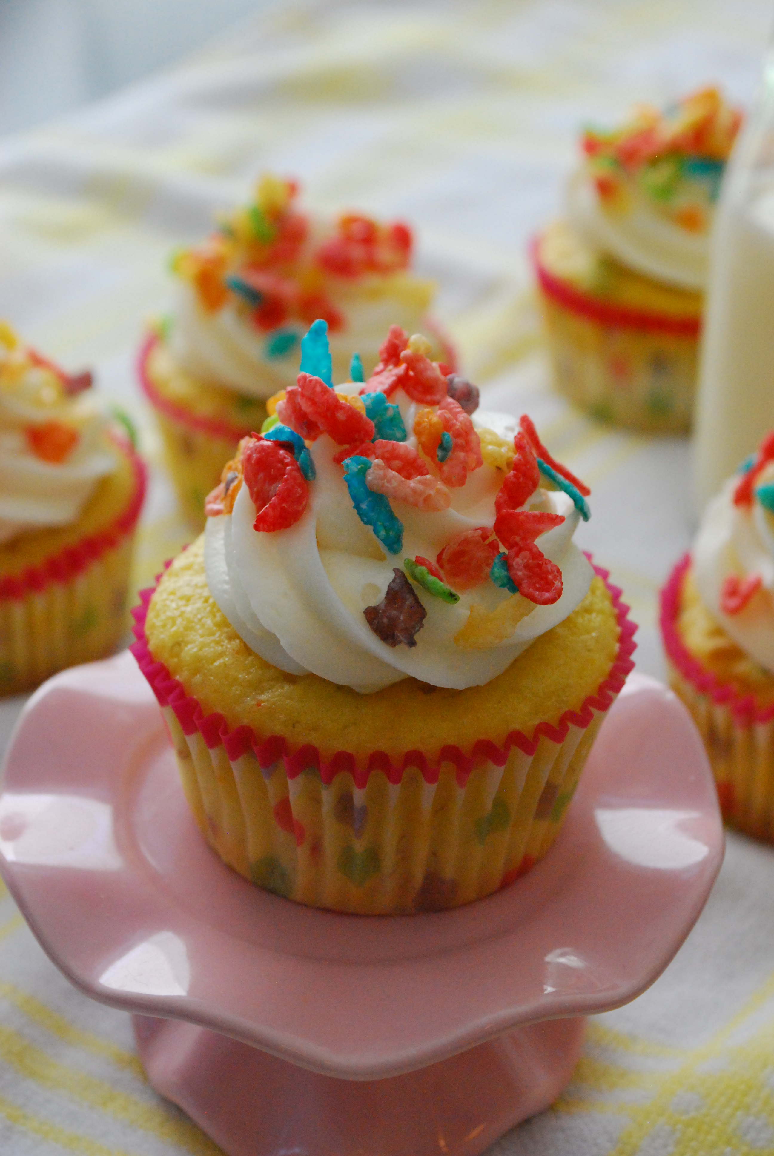 Fruity Pebble Cupcakes