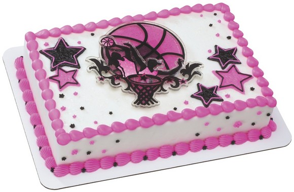 Girl Basketball Birthday Cake