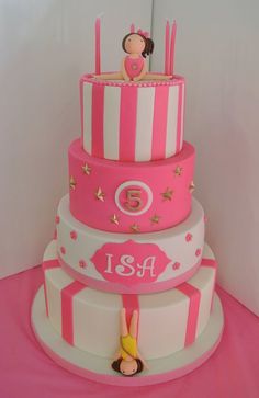 7 Photos of Gymnastics Girls Birthday Cakes And Fancy Is That Beam Bar