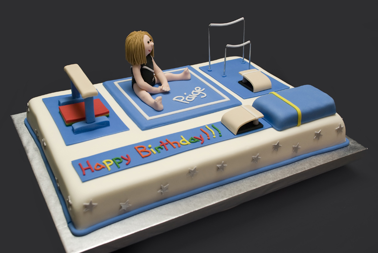 Gymnastics Birthday Cake