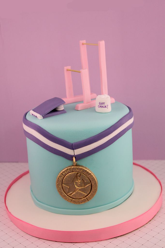 Gymnastics Birthday Cake