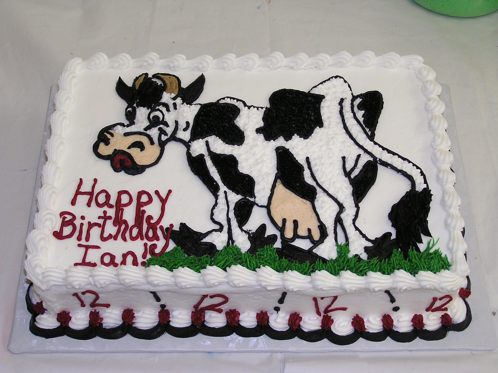 Happy Birthday Cow Cake